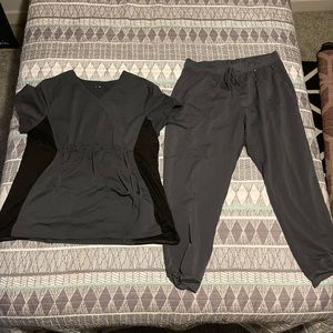 Grey set scrubstar scrubs. Soft and breathable. Very comfy and stretchy. Size 2X